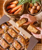 Caja de bizcocho carrot cake sin gluten y sin lactosa 30 uds