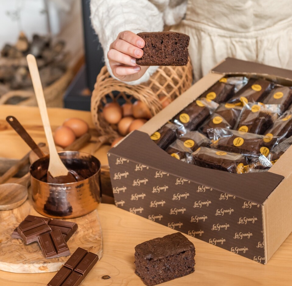 Caja de bizcocho de cacao con chips de chocolate sin gluten y sin lactosa 30 uds
