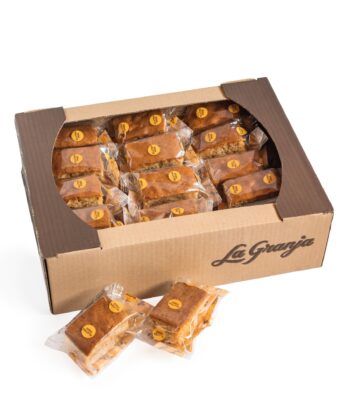 Caja de bizcocho carrot cake sin gluten y sin lactosa 30 uds