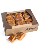 Box of pumpkin and yuzu sponge cake, gluten-free and lactose-free 30uds