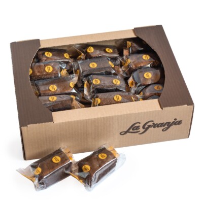 Caja de bizcocho de cacao con chips de chocolate sin gluten y sin lactosa 30 uds