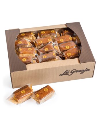 Caja de bizcocho coco y plátano sin gluten y sin lactosa 30 uds