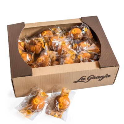 Caja de magdalenas fibra sin azúcares, sin gluten y sin lactosa 30 uds