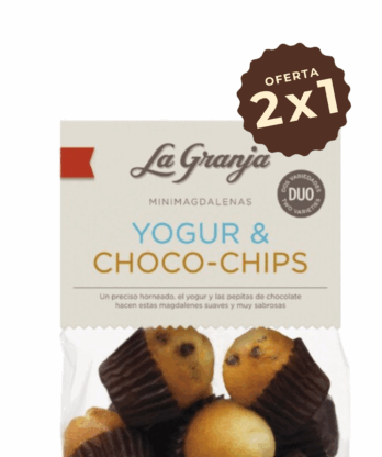 Mini-magdalenas duo bombón y choco-chips