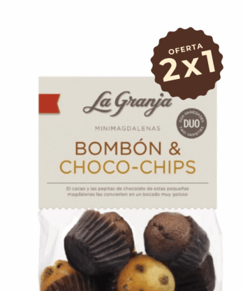Bombón and choco-chip duo mini fairy cakes