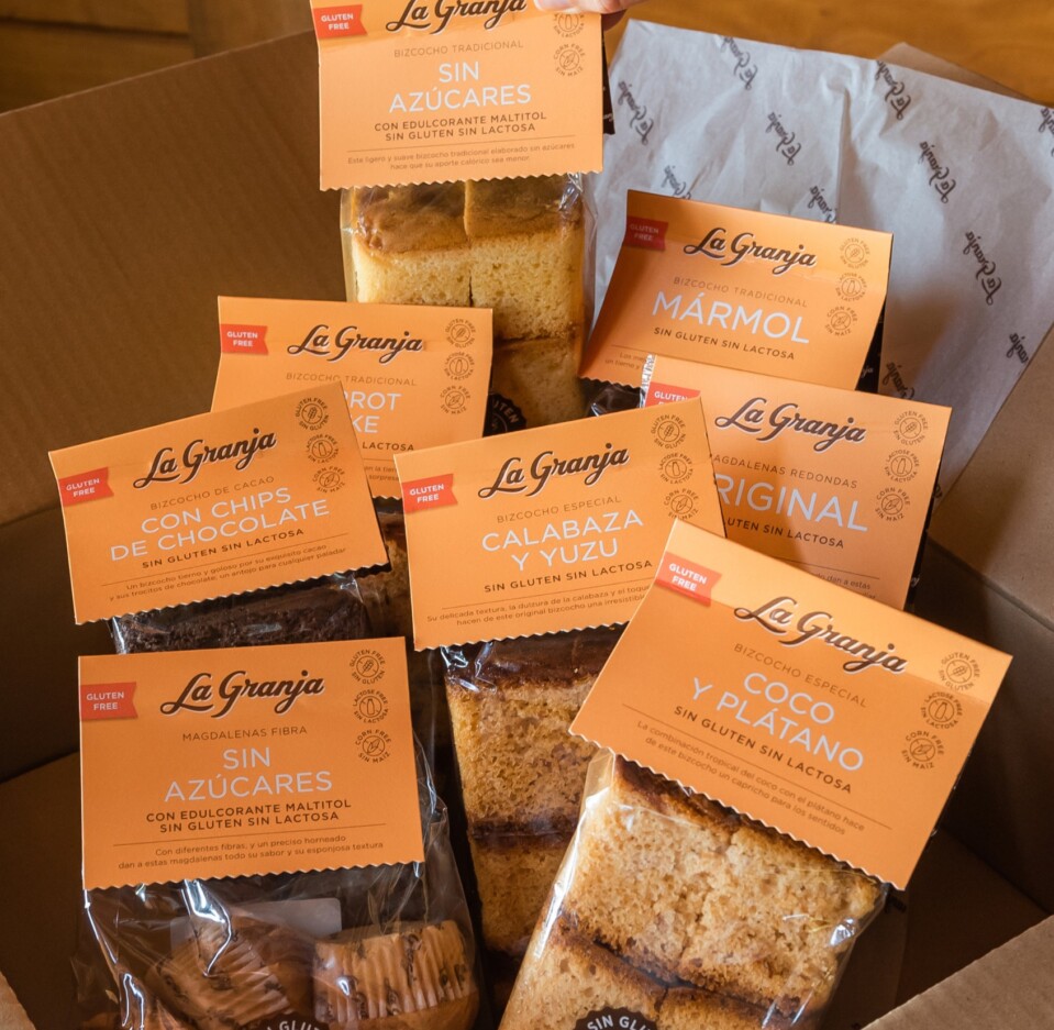 Original gluten and lactose free round fairy cakes