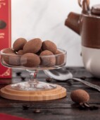 Bombons de cafè amb xocolata negra 70%