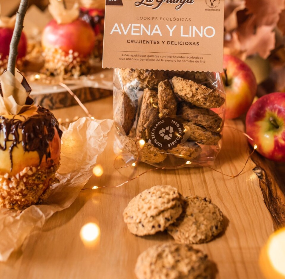 Galletas ecológicas avena y lino