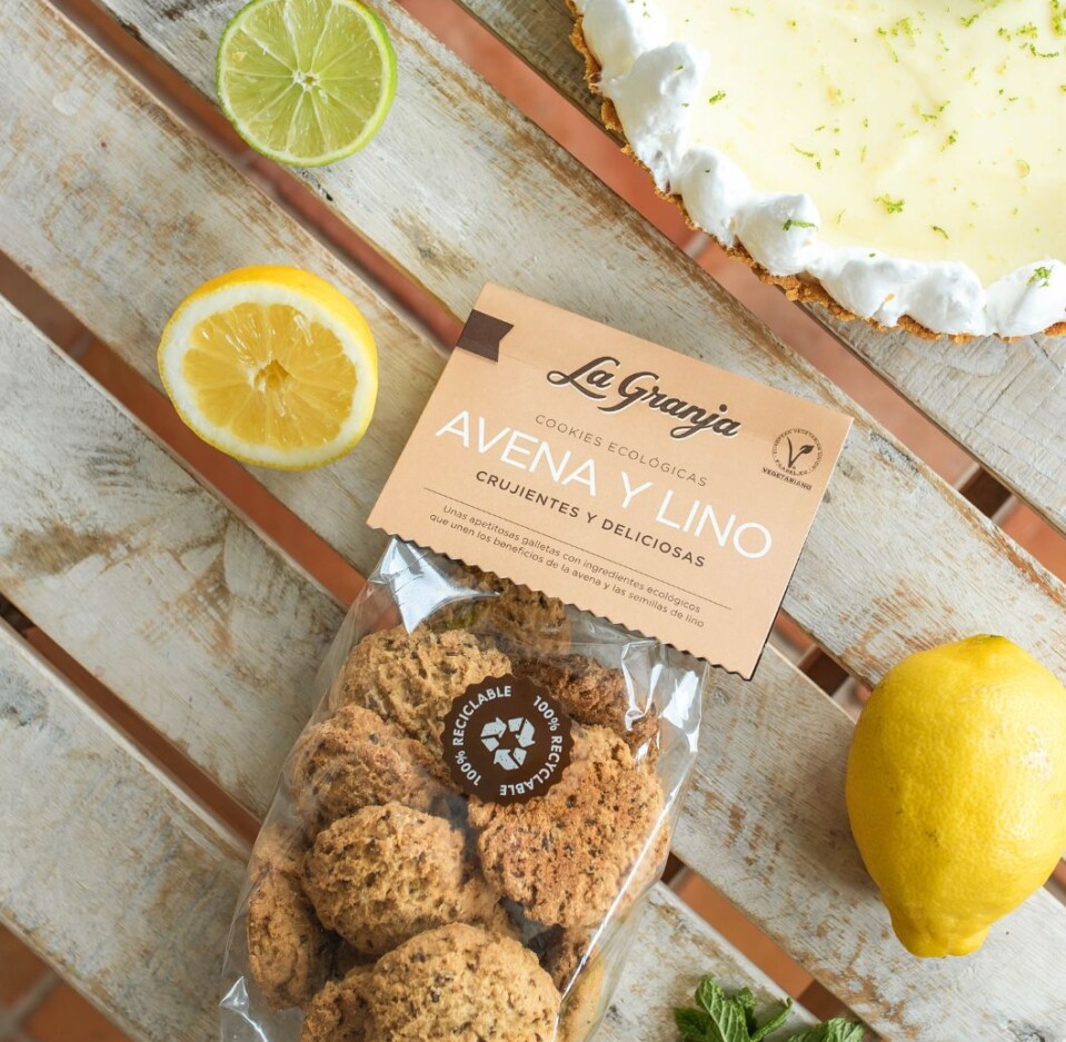 Galletas ecológicas avena y lino