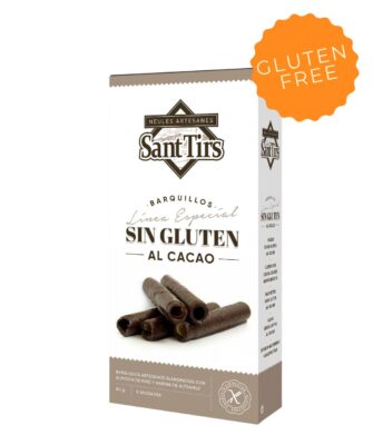 Barquillos al cacao sin gluten Sant Tirs