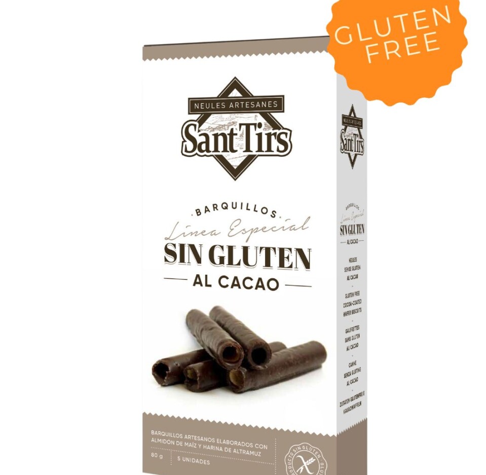 Neules al cacau sense gluten Sant Tirs