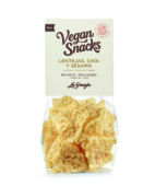 Vegan snacks lenteja, chía y sésamo