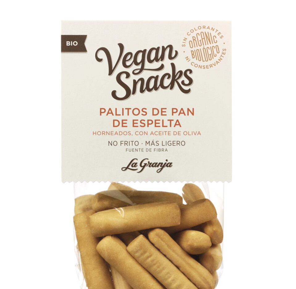 Palitos de pan ecológicos espelta con aceite de oliva
