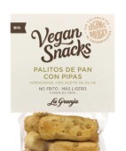 Palitos de pan ecológicos pipas con aceite de oliva