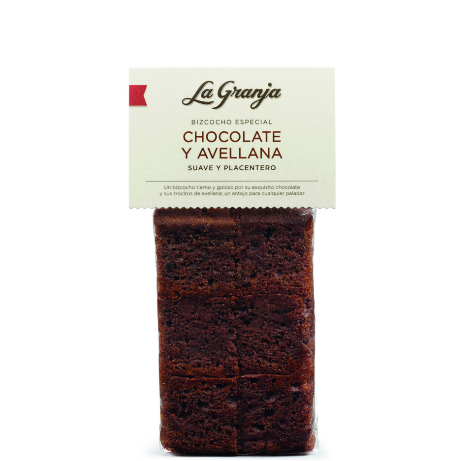 Bizcocho especial chocolate y avellana