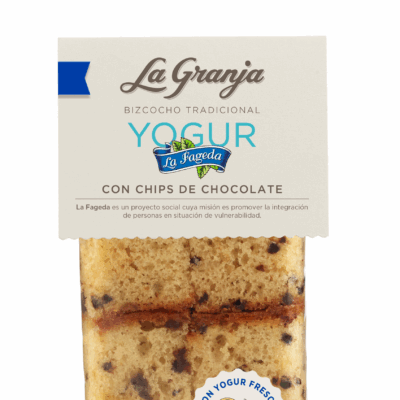 Pa de pessic tradicional iogurt La Fageda amb xips de xocolata