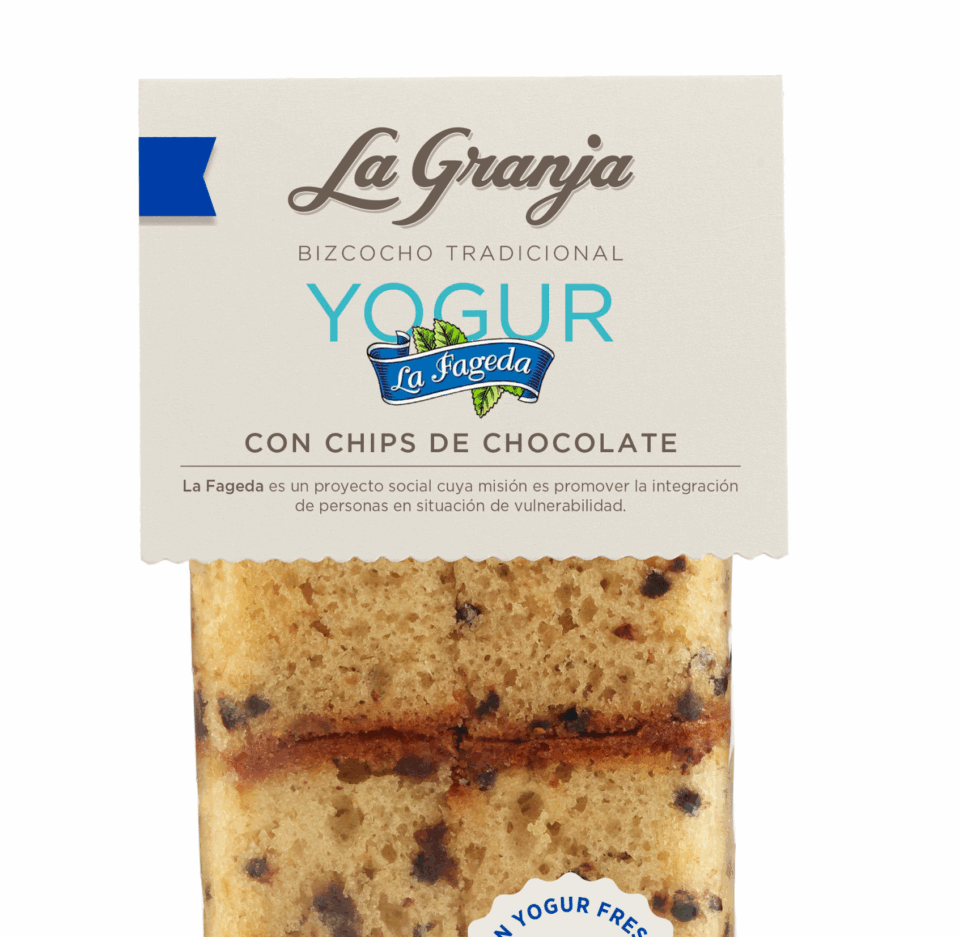Bizcocho Tradicional Yogur La Fageda con Chips de Chocolate