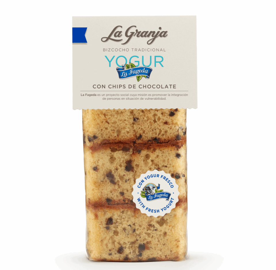 Bizcocho Tradicional Yogur La Fageda con Chips de Chocolate