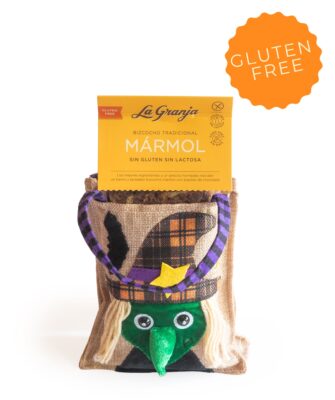 Bolsa Regalo Bruja Halloween con Bizcocho Mármol