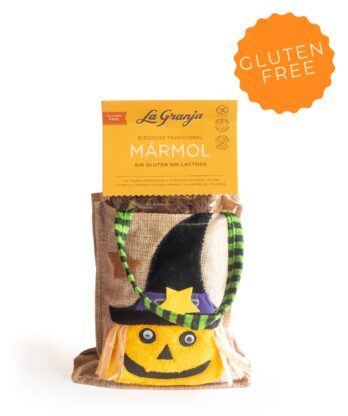 Halloween Witch Gift Bag with Marble Sponge Cake
