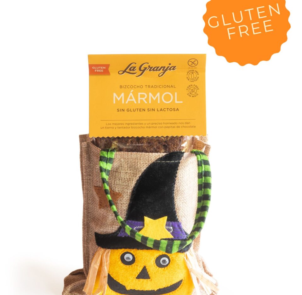 Halloween Witch Gift Bag with Marble Sponge Cake