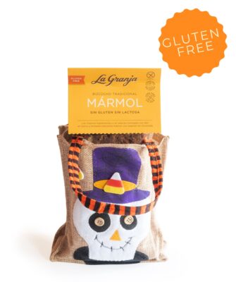 Halloween Witch Gift Bag with Marble Sponge Cake