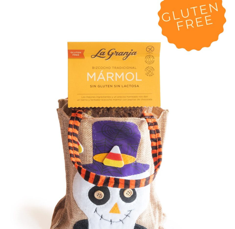 Halloween Witch Gift Bag with Marble Sponge Cake