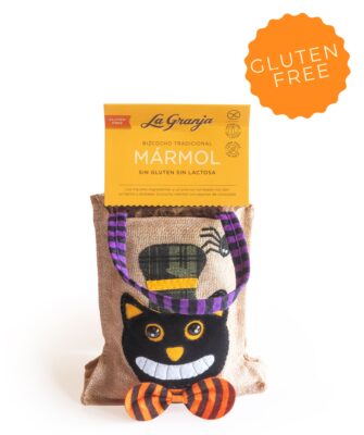 Halloween Witch Gift Bag with Marble Sponge Cake