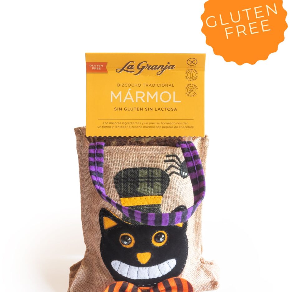 Halloween Witch Gift Bag with Marble Sponge Cake
