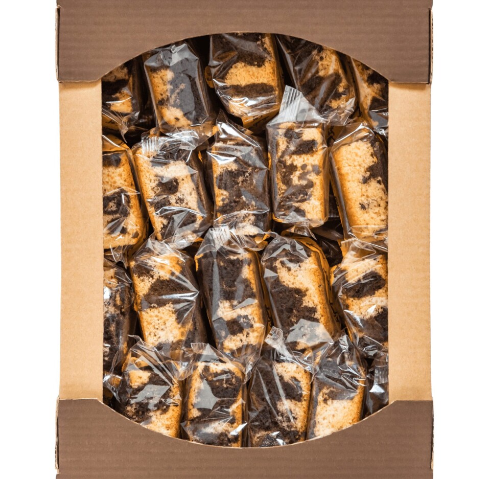 Caja de bizcocho tradicional mármol sin gluten y sin lactosa 30 uds