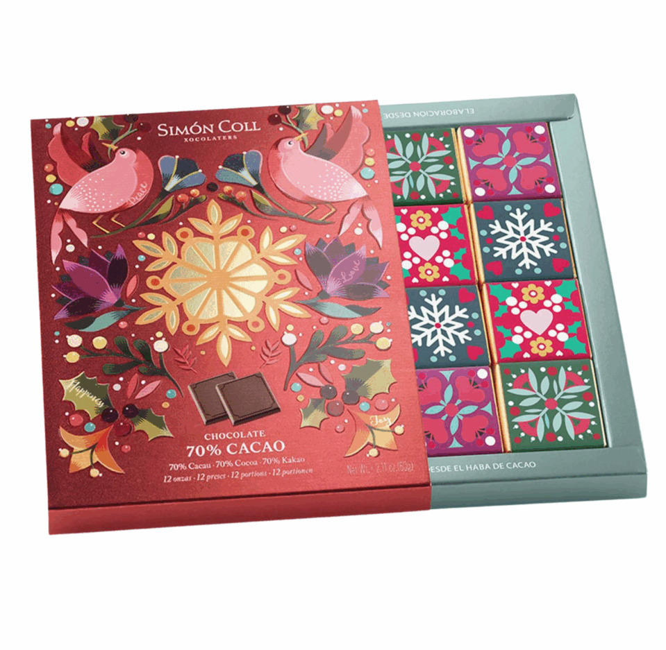 Little box with cocoa 70% bonbons