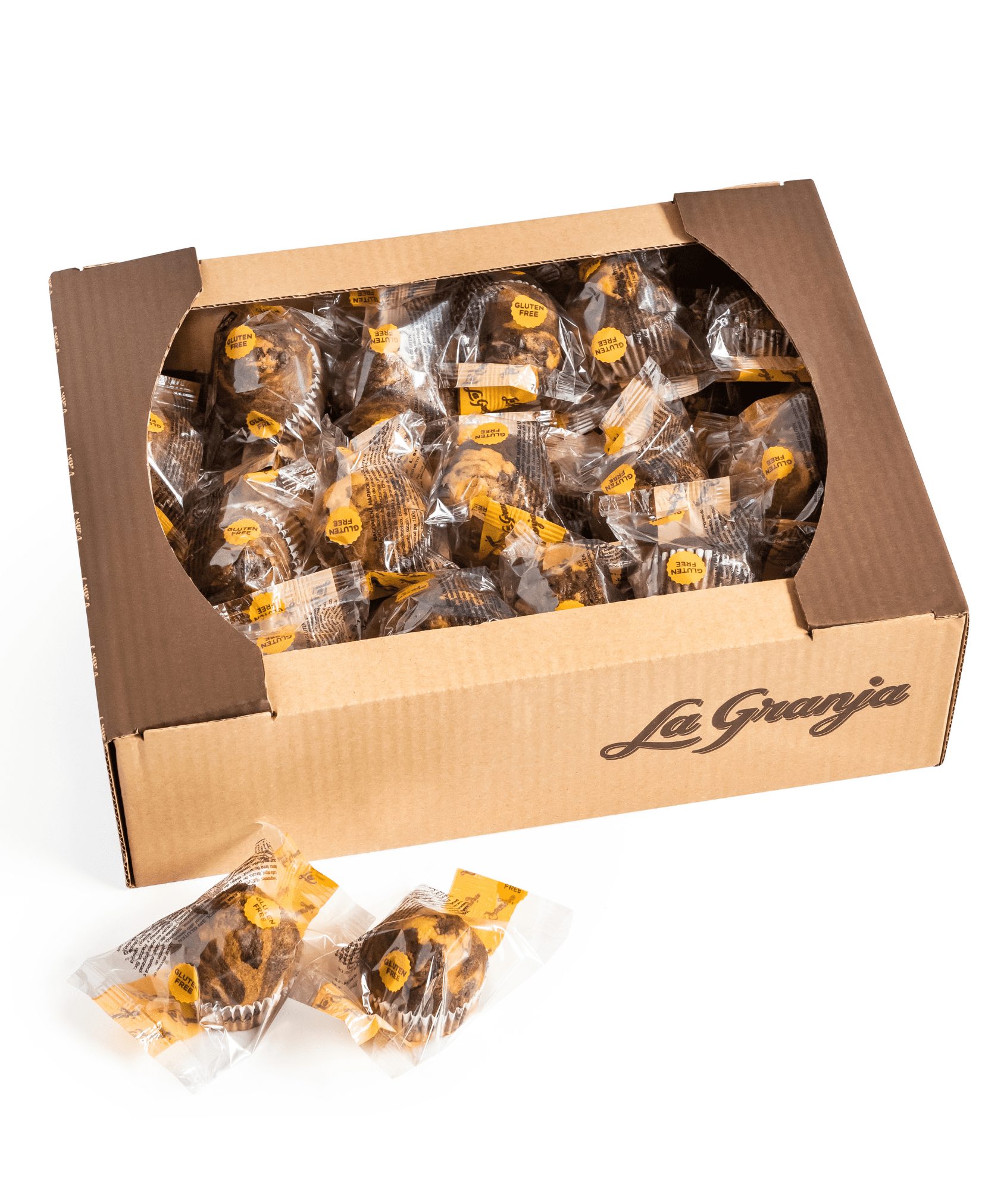 Caixa de Magdalenes Marbre Sense Gluten i Sense Lactosa 30uds