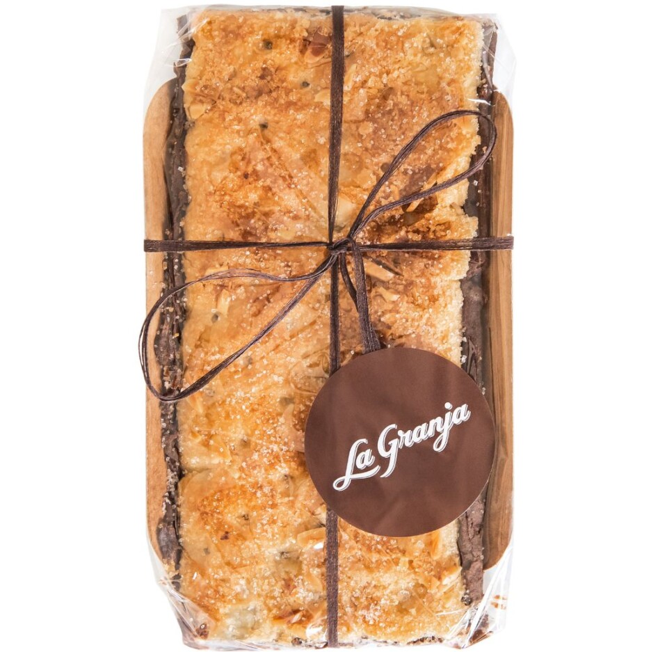 Coca hojaldre de chocolate 160 gr.