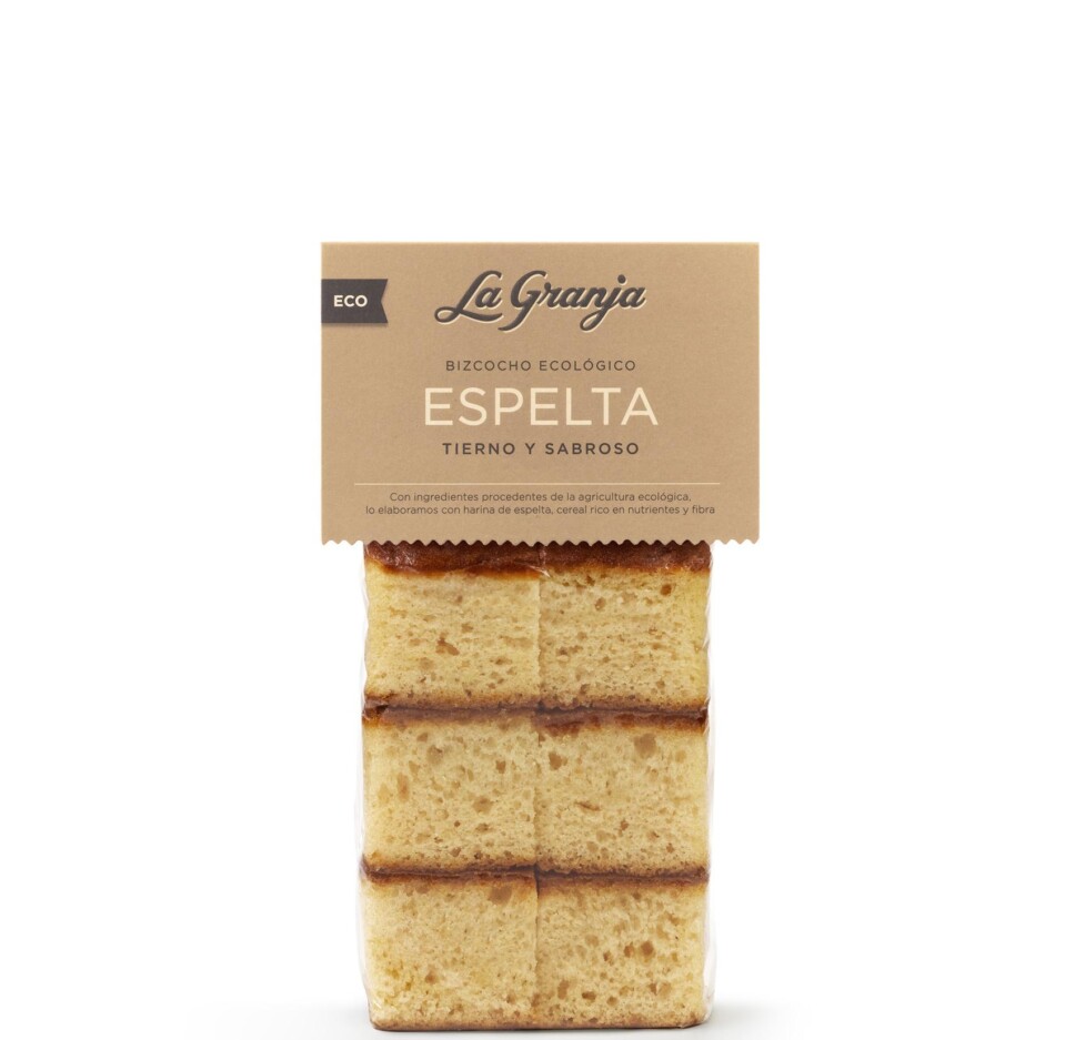 Organic spelt sponge cake