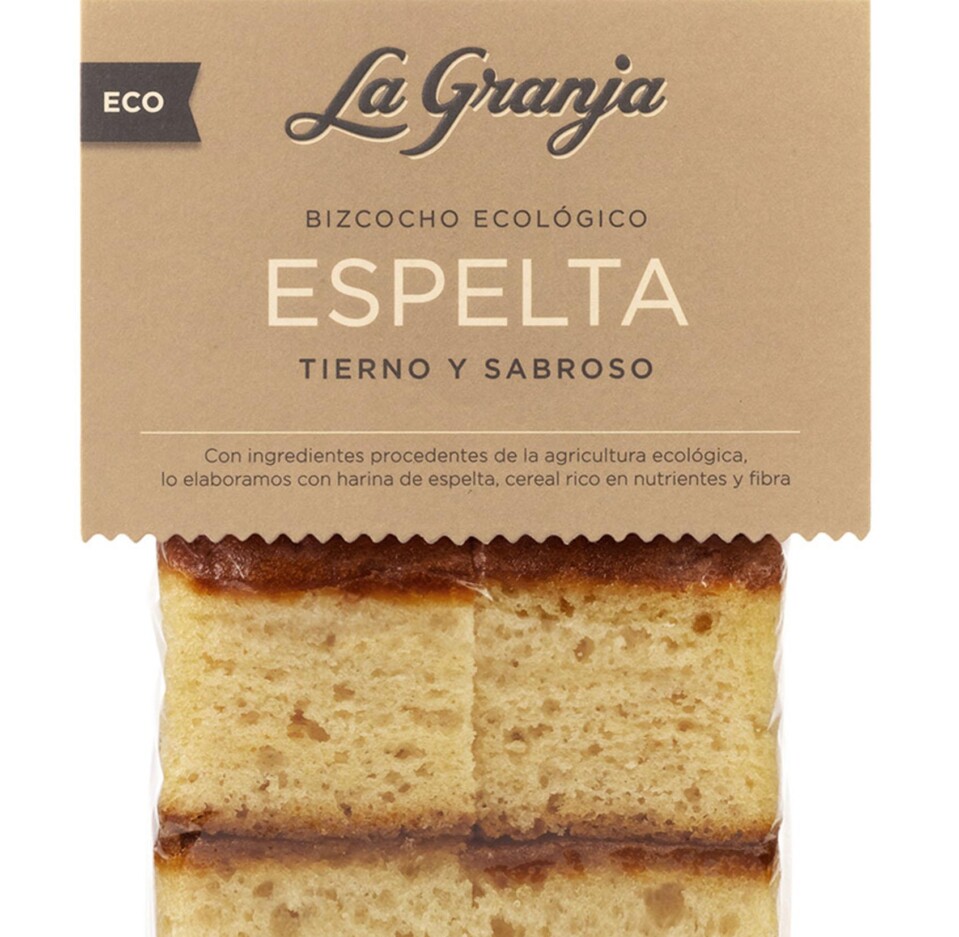 Organic spelt sponge cake