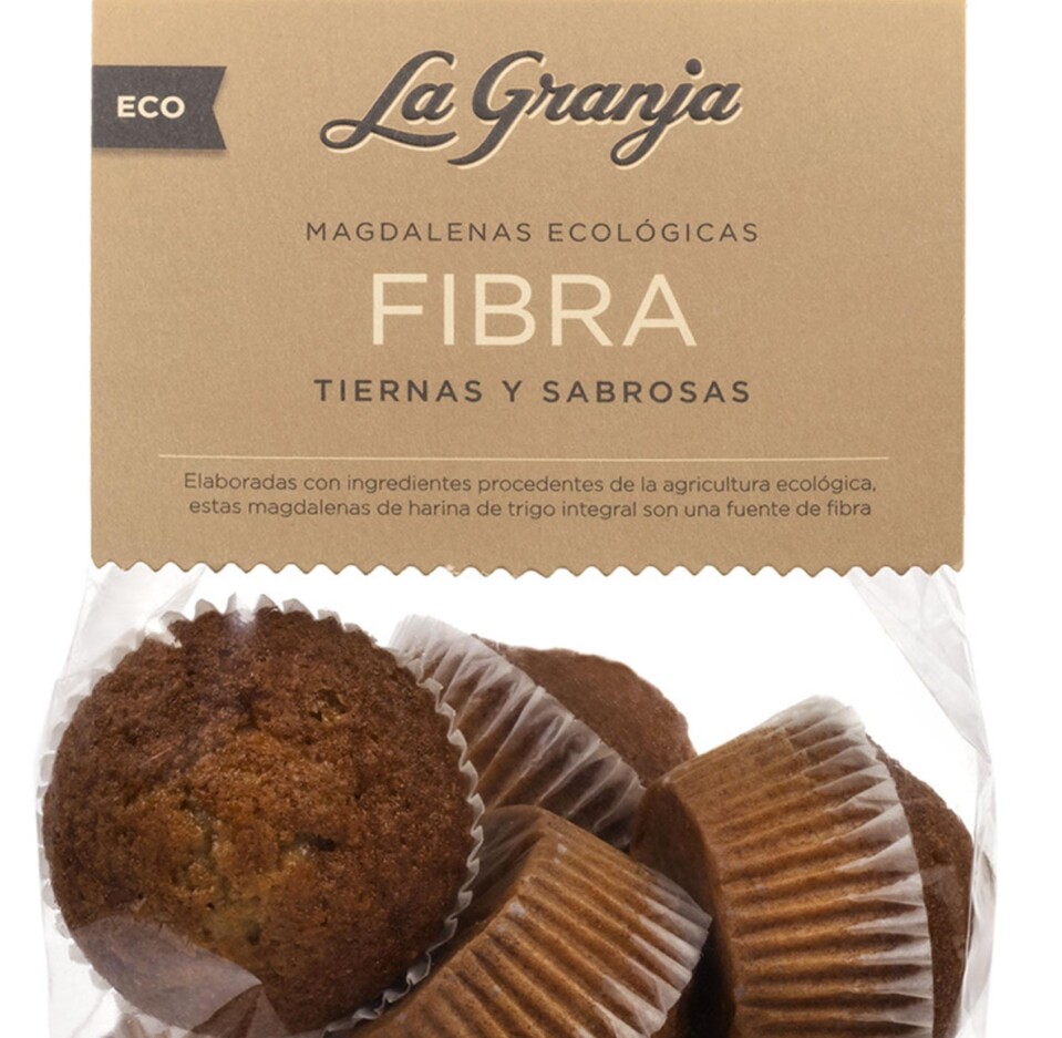 Organic fibre fairy cakes