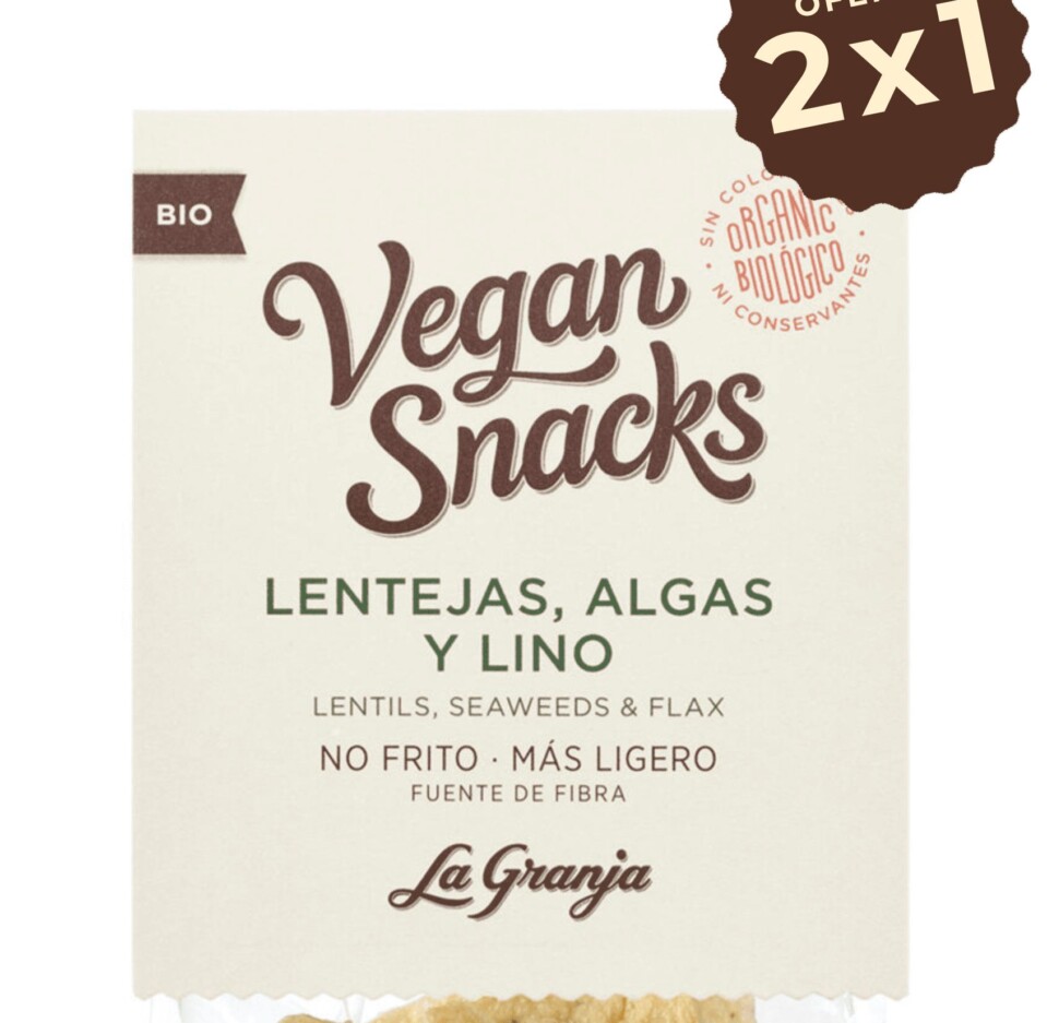 Vegan lentil, 3 quinoa and flax snacks