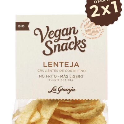 Vegan snacks lenteja, 3 quinoas y lino