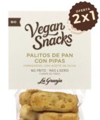 Vegan snacks lenteja, 3 quinoas y lino