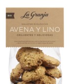 Galletas ecológicas avena y lino