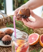 Organic fibre fairy cakes