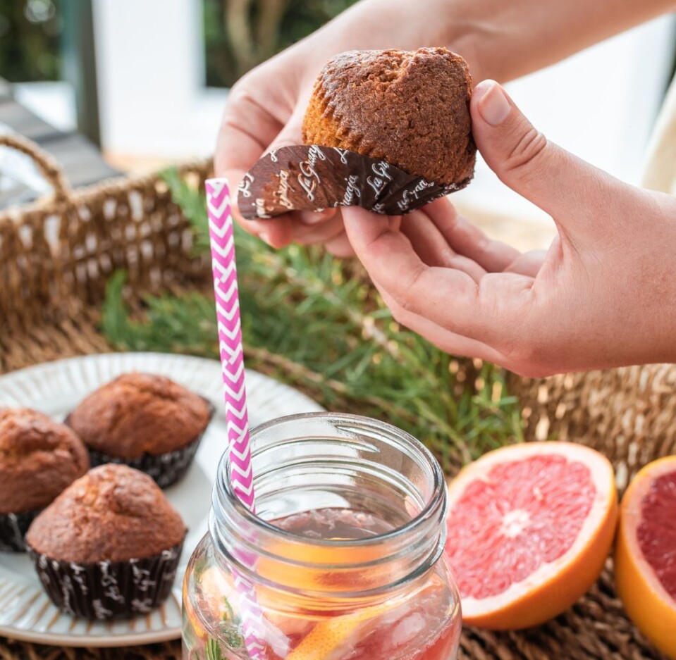 Organic fibre fairy cakes