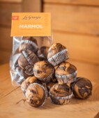 Magdalenas mármol sin gluten y sin lactosa