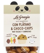 Banana and choco-chips mini fairy cakes