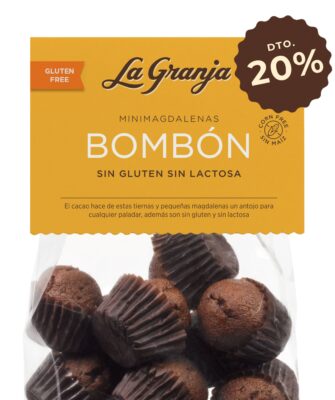 Mini-magdalenas bombón sin gluten y sin lactosa