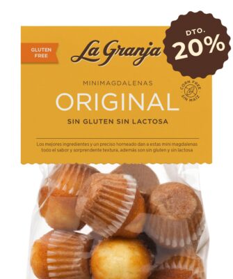 Mini-magdalenas bombón sin gluten y sin lactosa