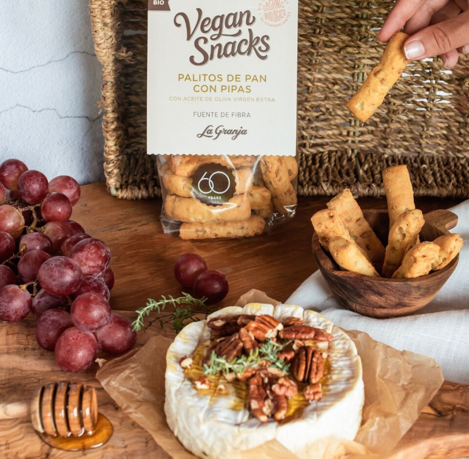 Palitos de pan ecológicos pipas con aceite de oliva