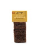Bizcocho de cacao con chips de chocolate sin gluten y sin lactosa