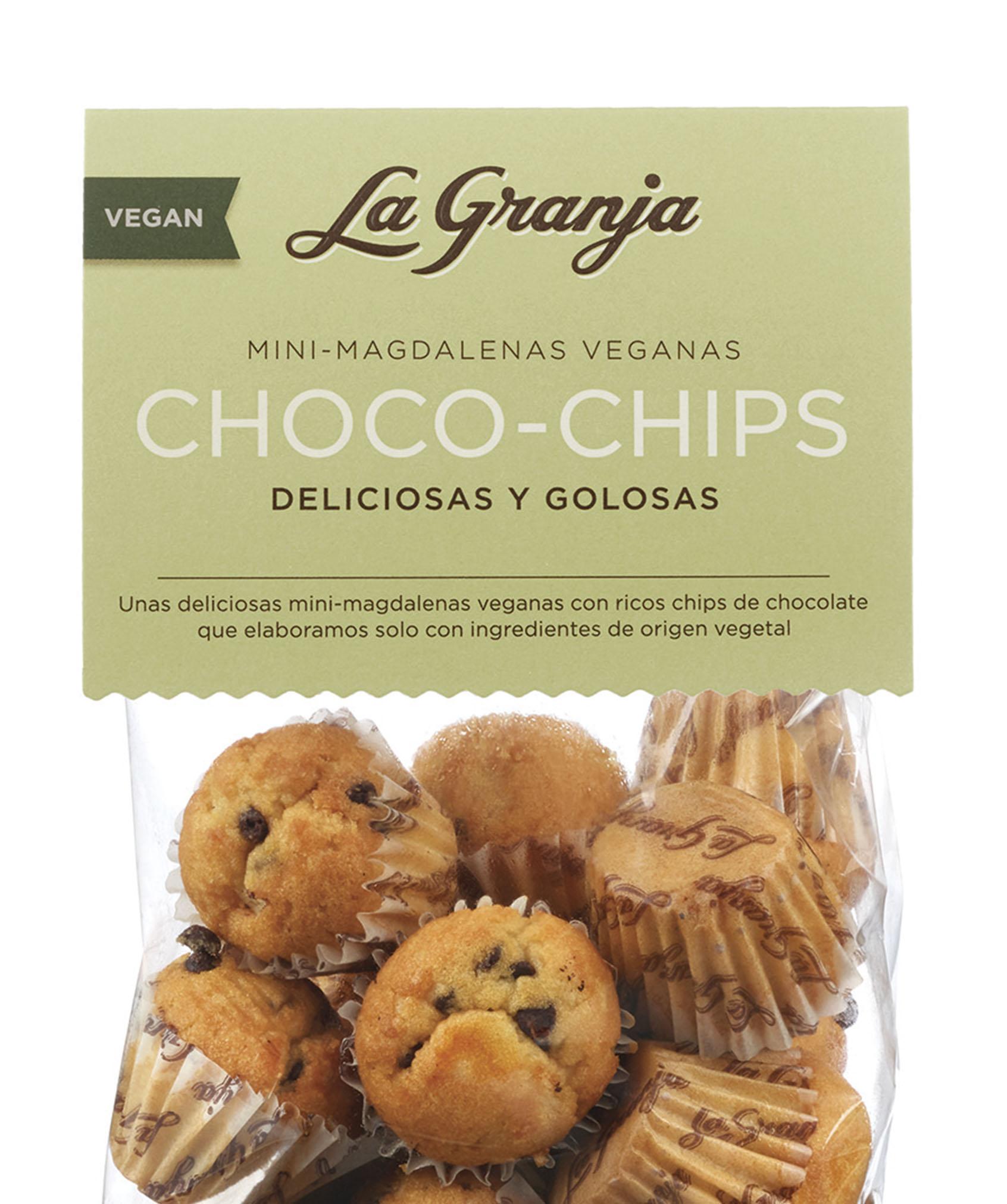 Industrial Corte de pelo maratón Mini magdalena tradicional con choco-chips - La Granja Foods