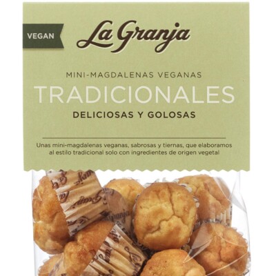 Mini magdalena tradicional vegana